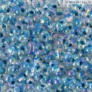 Miyuki Berry Beads 2,5x4,5mm BB0279 Crystal Slate Blue inside colorlined rainbow ca 9gr